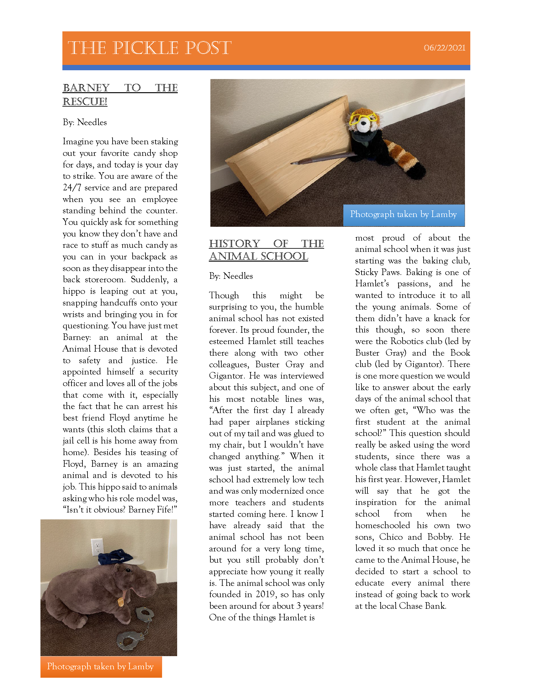 The First Pickle Post newsletter