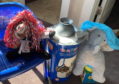 Baby E. and Chico at the Boston Museum