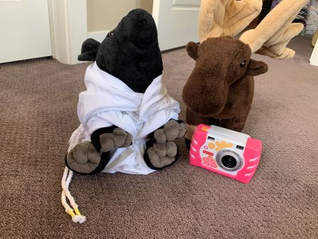 Benny in his alb, almost ready to go to the museum with Tahoma!